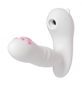 MizzZee - Cute Cat Pleasure Suction Thrusting Wearable (Support Connect WeChat Mini Programs - Chargeable)